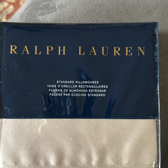 Ralph Lauren 624 Vintage Silver Sateen standard pillowcases. - Picture 2 of 4